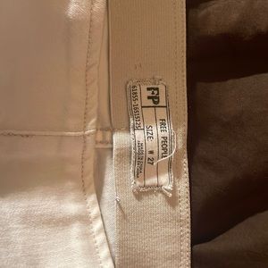 Free people white pull on flares!
